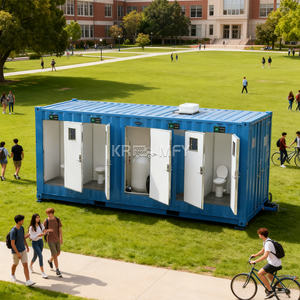 Baño Prefabricado para Exteriores 2025, Cuarto de Ducha, Inodoro, WC, Contenedor de Lujo, Baño Público para Eventos, Adultos - Product Image 1