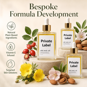 Aceite Corporal de Seda Personalizado de Lujo HKH, Aceite Hidratante para el Cuidado de la Piel, Aceite Esencial Suavizante para el Cuidado del Cuerpo, Etiqueta Privada OEM, Gran Venta - Product Image 4