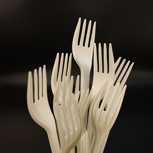 Ustensiles écologiques, fourchettes jetables en CPLA, fourchettes en plastique biodégradable, fourchettes compostables pour les fêtes, les plats à emporter et la restauration - Product Image 5