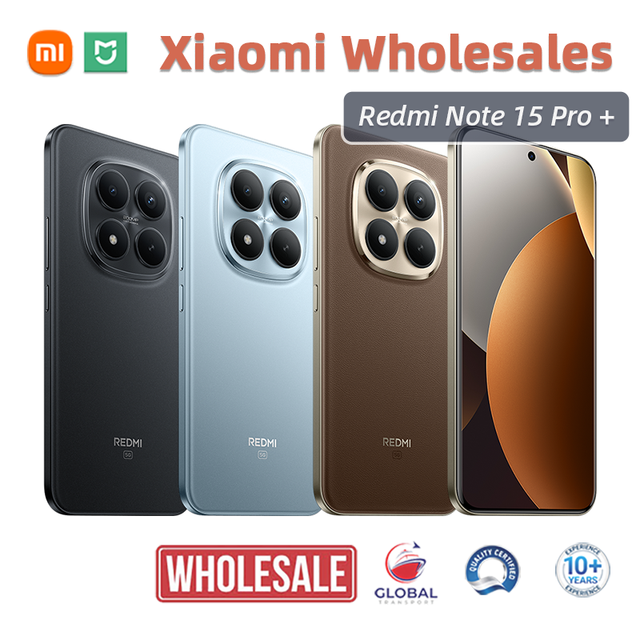20PCS MOQ, EXW HONG KONG, 100% ORIGINAL GENUINE REDMI NOTE 15 PRO+ 5G WITH CHARGER GLOBAL || MOBILE PHONE SUPPLIER