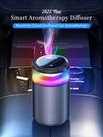 Purificateur d'air de luxe AILOVN pour grille d'aération de voiture avec capteur de vibration, diffuseur d'huiles essentielles en plastique alimenté par USB