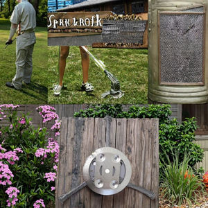 Coupe-herbe à roue métallique à double usage adapté aux pièces et accessoires des tondeuses à gazon terrestres et aquatiques - Product Image 3