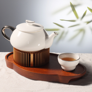 Juego de Sopera de Cerámica Blanca de Alta Calidad, Duradera y Artística, Estilo Chino, con Base de Bambú/Madera, para Cocina, Marca <span class=keywords><strong>Pioneer</strong></span> Craftsman - Product Image 2