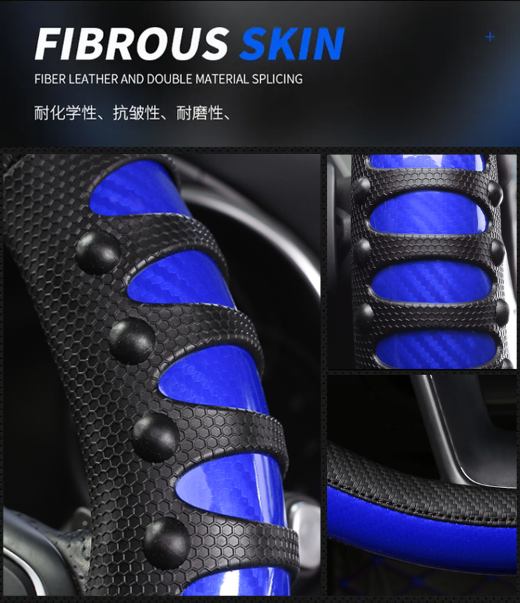 Universal Car Steering Wheel Cover | Anti-Slip | Leather | Custom Fit for Nissan 240SX, Honda, BMW i