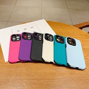 Coque de téléphone minimaliste mate couleur unie pour iPhone 16 Pro Max, sensation premium, antichoc pour 15/14 - Product Image 2