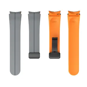 สายซิลิโคนหัวเข็มขัดแม่เหล็กสำหรับ <span class=keywords><strong>Samsung</strong></span> Galaxy <span class=keywords><strong>Watch</strong></span> 7 <span class=keywords><strong>LTE</strong></span> <span class=keywords><strong>5</strong></span> Pro 40มม. 44มม. สำหรับ Galaxy <span class=keywords><strong>WATCH</strong></span> 6 4 CLASSIC 47มม. 43มม. - Product Image 6