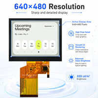 Module d'affichage LCD TFT personnalisé pour IHM industrielle, 3,5 pouces, 640x480, interface RVB, écran tactile capacitif NV3052C