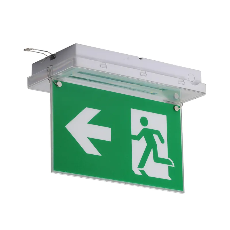 IP65 Waterproof LED Rechargeable Emergency Exit Sign Light
