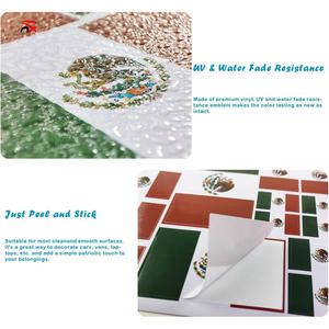 Pegatinas Impermeables Personalizadas con Banderas de Varios Países, Pegatinas de <span class=keywords><strong>la</strong></span> Bandera Mexicana de 21x29.7cm para Decoración - Product Image 3