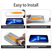 Protection d'écran en verre trempé anti-poussière et confidentialité avec alignement automatique, applicateur facile et support sans poussière pour iPhone 17 16 Pro Max