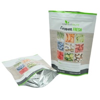 Sac à fermeture éclair vertical imprimé en couleur pour fruits secs, en matière plastique écologique, antidérapant, avec gaufrage personnalisé PX-0004