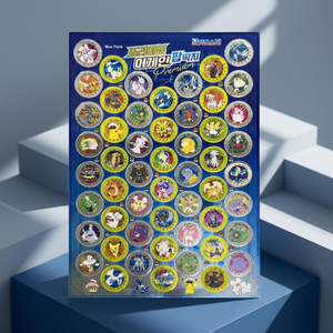 pokemon Premium Push Pop Ddakji 100 PCS <b>Box</b> Korean <b>Fidget</b> Slap Cards Coated Paper AB0001 Kids <b>Toy</b> Board Game Hobby Collectible - Product Image 3