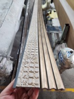 Harga Pabrik Panel Dinding Dekoratif Interior PS Tahan Air 3D Plastik Ramah Lingkungan Tahan Api Desain Modern untuk Apartemen 1