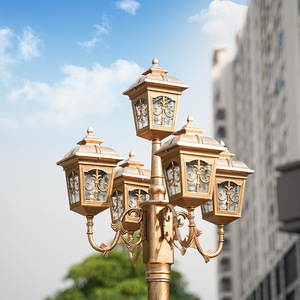 โคมไฟสนามทองเหลืองกลางแจ้ง LED แสงวอร์มไวท์ โคมแก้ว IP65 AC 220V รับประกัน 10 ปี พร้อมเซ็นเซอร์ตรวจจับความเคลื่อนไหว ปรับความสว่างได้ - Product Image 5