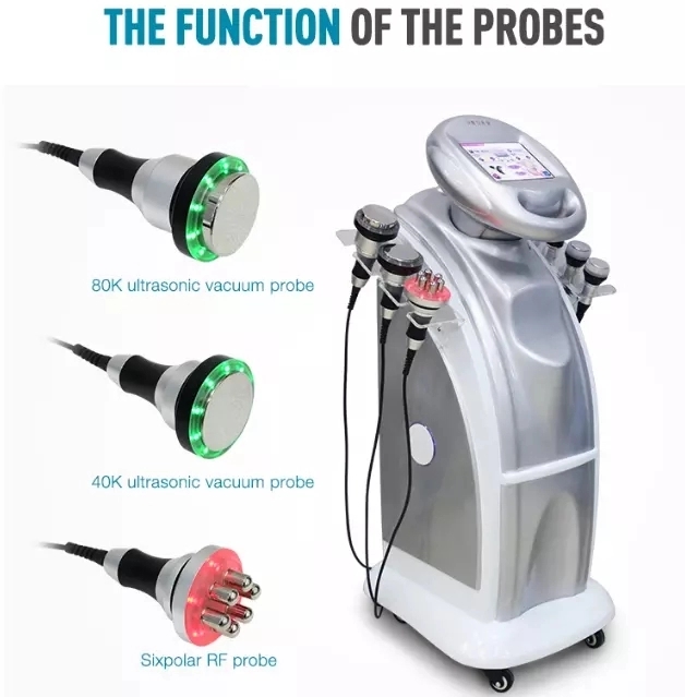 Dispositivo de belleza adelgazante rf de cavitación 7 en 1/máquina de cavitación ultrasónica de 80K