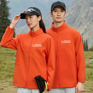 เสื้อกันลมมีซิปกันน้ำมีฮู้ดผ้าโพลีเอสเตอร์สำหรับฤดูใบไม้ร่วง - Product Image 5
