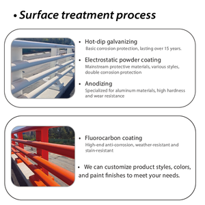 حاجز أمان للطرق السريعة من الفولاذ الكربوني مخصص، حاجز تصادم للجسور، حماية IP67، مطلي بالبودرة، قابل للتكيف مع التضاريس المتنوعة في جنوب شرق آسيا - Product Image 3