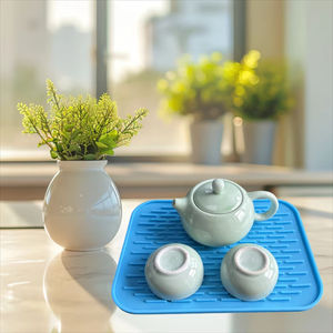 Tapis en silicone antidérapant résistant à la chaleur, design moderne rectangulaire, pour la cuisine, écologique, lavable et réutilisable, vente en gros - Product Image 3