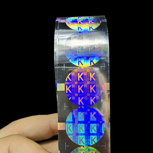Rollo de película holográfica <span class=keywords><strong>3D</strong></span> con logotipo personalizado, lámina de PET transparente superpuesta, pegatina de holograma de seguridad para cámara y teléfono móvil - Product Image 5