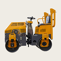 Compacteur vibrant à double roue de 600 kg, à essence, tandem, pour asphalte et sol