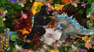 Neueste beliebte hohe Rentabilität 3 Spieler Fisch Tisch Spiel maschine Videospiel Software Maschine Godzilla vs K ong