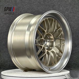 Rines GPW Personalizados Monobloque Forjados en Oro Champán, Diseño Cóncavo Profundo, 18 19 20 21 22 5x112 5x114.3 5x120 5x130 para BMW M6 Audi Porsche - Product Image 2