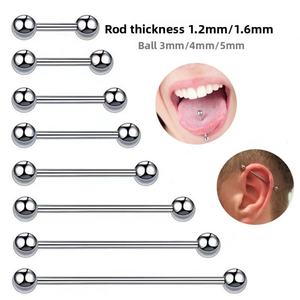 G23 Titanium Alloy Internal/External <b>Thread</b> Ball Labret Lip Stud Ear Cartilage Replacement Gold/Black/Iridescent/Rose Jewelry - Product Image 4