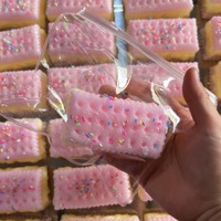 Jouet anti-stress souple en TPR de grande taille, rempli de biscuits, motif craquelin, provenant de la province du Zhejiang