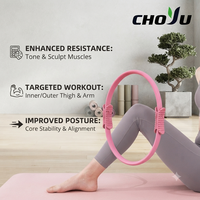 Cercle de Pilates Magique Multi-Usages pour Entraînement d'Étirement, Anneau de Yoga et de Pilates pour Renforcement Musculaire, Accessoires d'Exercice de Pilates