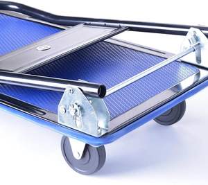 भारी शुल्क वाले बड़े फ्लैटबेड हैंड ट्रक कार्गो परिवहन ट्रॉली प्लेटफार्म ट्रक गाड़ी कार गाड़ी - Product Image 3