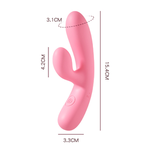 Vibratore <span class=keywords><strong>Rabbit</strong></span> in Silicone a Doppia Vibrazione Impermeabile per Stimolazione Clitoridea, Giocattolo per Masturbazione Femminile, Vendita Diretta dal Produttore - Product Image 6