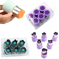 Voedsel Decoratief Bakvormen Sandwich Fruit Snijden Plunjer Groentesnijder Gebak Stempel Koekjesvorm Set Met Pvc Doos