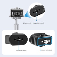 Tête d'extension de positionnement 1/4 Alai pour appareil photo reflex numérique, moniteur, cage à lapin, accessoires de photographie en alliage d'aluminium Xinwenxuan