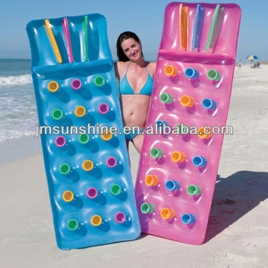 Matelas flottant gonflable en PVC Sunshine 18 poches, personnalisé pour adulte, pour <span class=keywords><strong>piscine</strong></span>, usage extérieur, plage, capacité 1 personne - Product Image 2