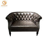 High-End Liegendes Vintage Sofa Klassische Exquisite Villa Luxus Set Europäisches Holz Echt leder Italien Wohnzimmer möbel