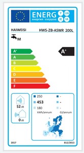 Calentador de Agua con <span class=keywords><strong>Bomba</strong></span> de <span class=keywords><strong>Calor</strong></span> HAIWEISI R290 de 200L, Eléctrico, para Exteriores, de Alta Eficiencia Energética, con Control de Temperatura por Aplicación - Product Image 2