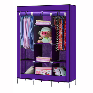 厂家直销DIY衣柜时尚热卖便携衣柜折叠布艺柜 - Product Image 5