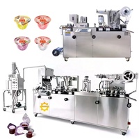 Machine de remplissage, de scellage et d'emballage de gobelets de communion préremplis en acier inoxydable pour vin rouge et hosties