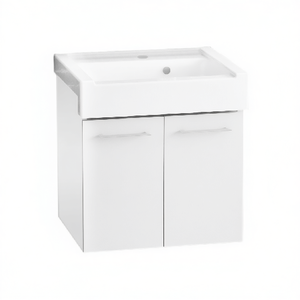 Mueble de Baño Suspendido con Lavabo de Cerámica de 2 Puertas, 60x50 cm - Product Image 2