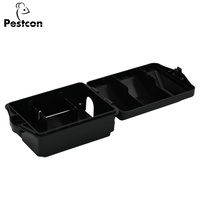 Écologique Jetable Solide En Plastique Intérieur Antiparasitaire Souris Rat Piège Boîte Extérieure Pelouse Ferme Animal Conception Appât Rongeur Station