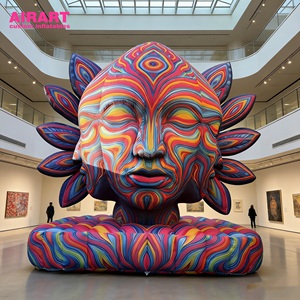 <span class=keywords><strong>Sculpture</strong></span> <span class=keywords><strong>de</strong></span> visage gonflable artistique avec lumières LED pour <span class=keywords><strong>spectacle</strong></span> <span class=keywords><strong>de</strong></span> nuit sur scène - Product Image 3