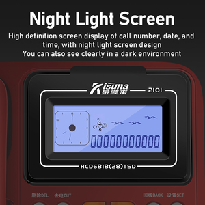 Téléphone <span class=keywords><strong>fixe</strong></span> filaire à double interface sans batterie pour personnes âgées avec écran Téléphone <span class=keywords><strong>fixe</strong></span> FICAN2101 - Product Image 5