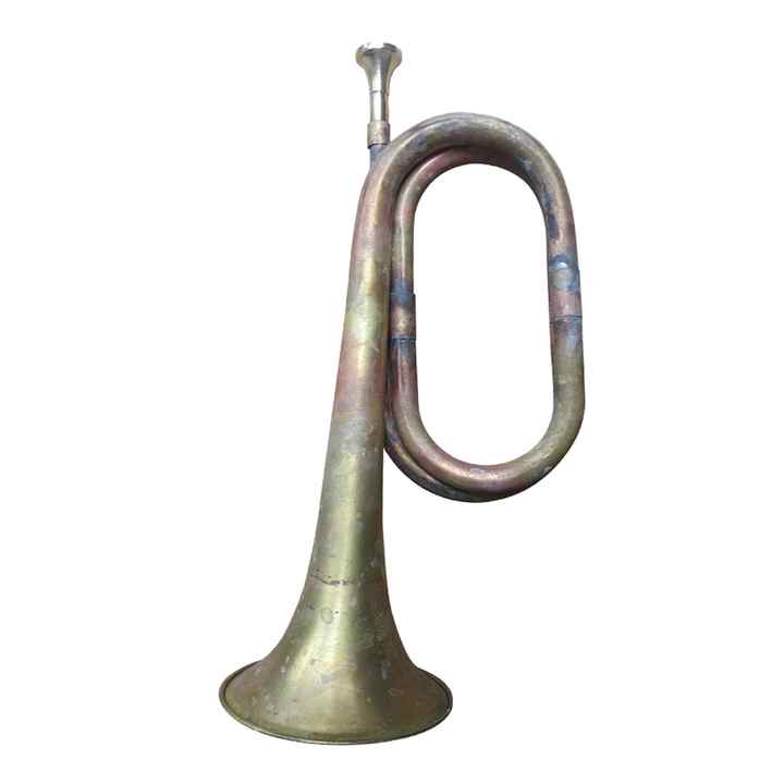 Professional Style Cavalry Trumpet for School Beginners Classic Brass Bugle with Copper Surface Tone BB