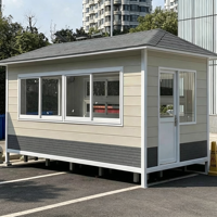 Cabine de sécurité extérieure préfabriquée sur mesure, poste de garde métallique étanche, kiosque de billetterie portable pour contrôle d'accès aux portes