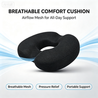 Coussin de siège en gel à mémoire de forme alvéolé pour soulagement post-partum, avec fonction logo OEM personnalisé