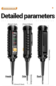 Stylo testeur de tension sans contact avec lampe de poche - Product Image 2
