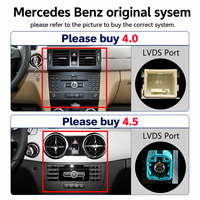 Para Mercedes-Benz Clase GLK X204 2009-2015 NTG4.0/4.5, Pantalla de 10.25/12.3 Pulgadas, Android 14, 8 Núcleos, 8+128GB, CarPlay Inalámbrico, Android Auto, GPS