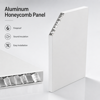Panneau en nid d'abeille en aluminium recouvert de PVDF de 3 mm pour mur extérieur et façade de villa