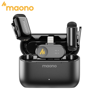 Maono Sóng M1 <span class=keywords><strong>Mini</strong></span> Không Dây <span class=keywords><strong>Lavalier</strong></span> <span class=keywords><strong>Microphone</strong></span> Live Streaming Video Ghi Âm Vlogging USB-C Sét Tương Thích - Product Image 2