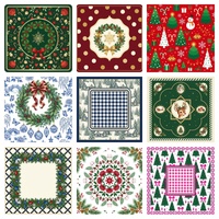Tappetino per Mahjong in Neoprene Natalizio 33 Pollici, Stampa Personalizzata Americana, Inodore, Antiscivolo, Silenzioso, Produzione DDP USA